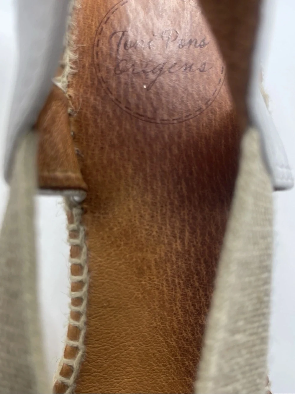 Toni Pons Teide-P Wedge Espadrille Sandals White Leather Women’s Peep-Toe